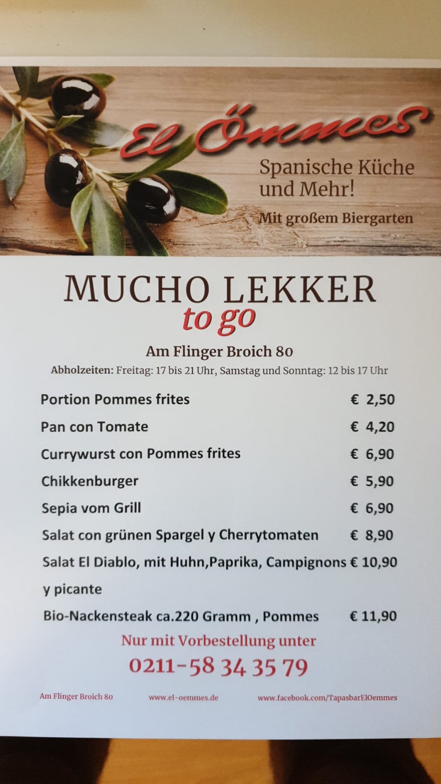 Mucho lecker to go : Neue Karte